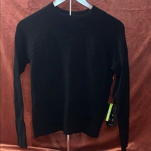 NWT Cyrus Women's Black Ribbed Sweater